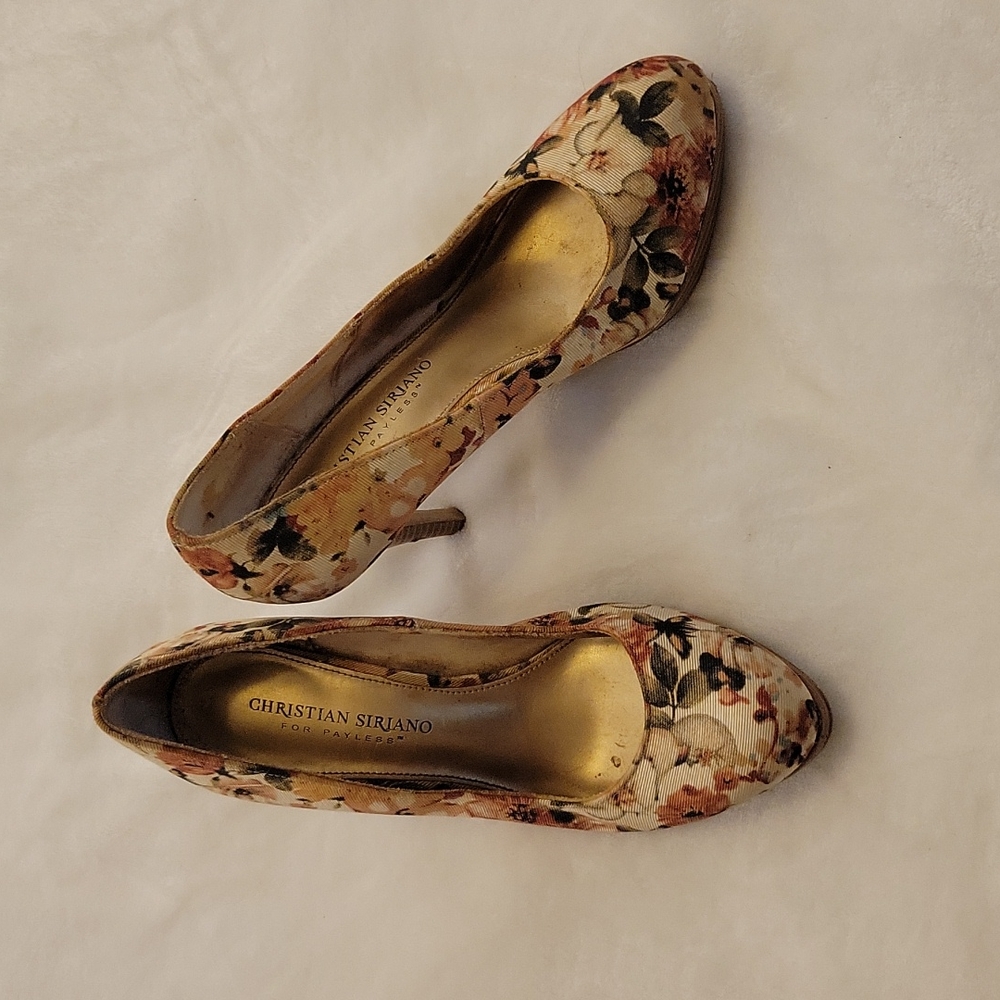 Christian Siriano for Payless Floral Stilletos Size 6.5